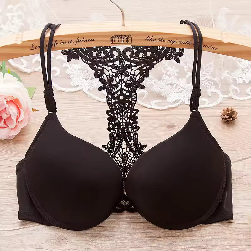 K Japanese Back Embroided Lace Double Padded Bra – main product photo