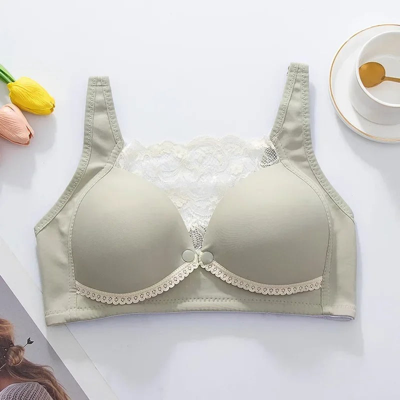 Women's Cotton Nursing Bra - Breathable Lace Maternity Underwear - Kaimri