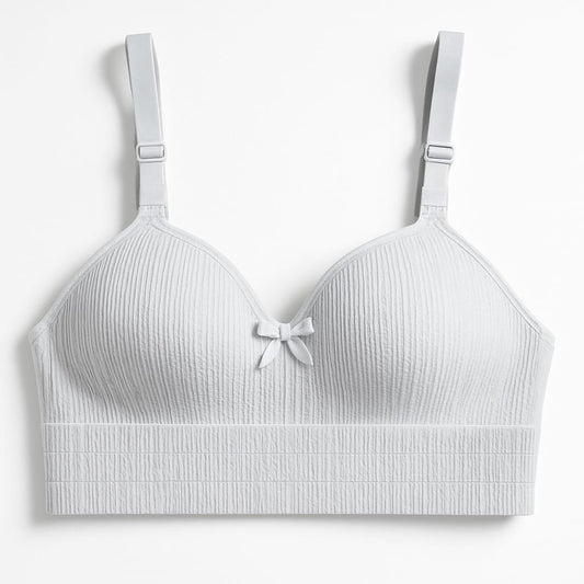 
Plus Size Maternity Nursing Bra - Wireless Lace, Full Coverage, Breastfeeding Support - Kaimri