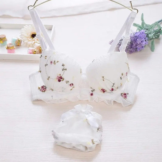 
Cute Japanese Push-Up Bra Set - Comfortable & Beautiful Lingerie - Kaimri Lingerie Set